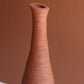 Bottiglia materica rosso lava
