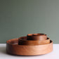 Bowl con piedino in noce Ø23 cm