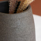 Vaso conico materico nero carbone