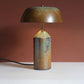 Lampade da tavolo in gres smalto ad effetto marrone