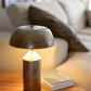 Lampade da tavolo in gres smalto ad effetto marrone