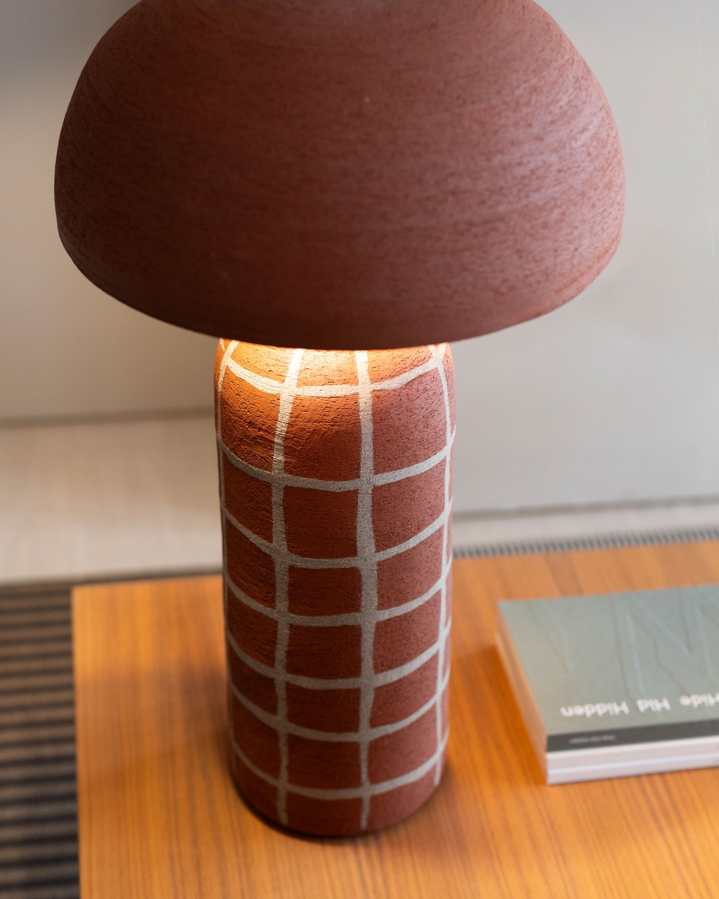 Lampade da tavolo in gres quadri