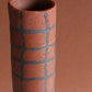 Vaso materico intarsiato quadri medio