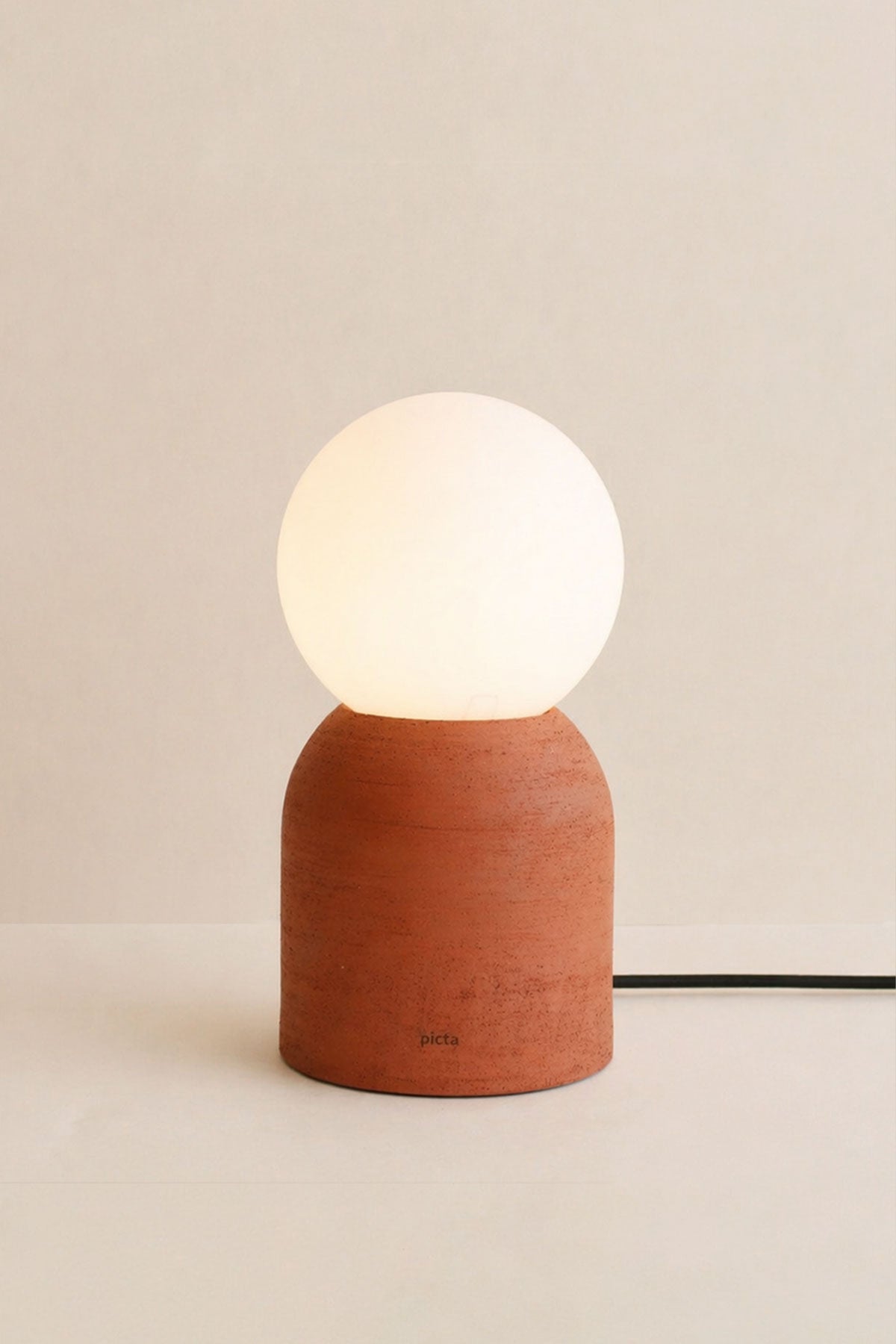 Lampada Moon in Gres graffiato