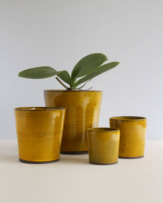 Copri vaso giallo