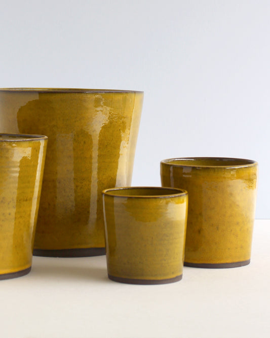 Copri vaso giallo